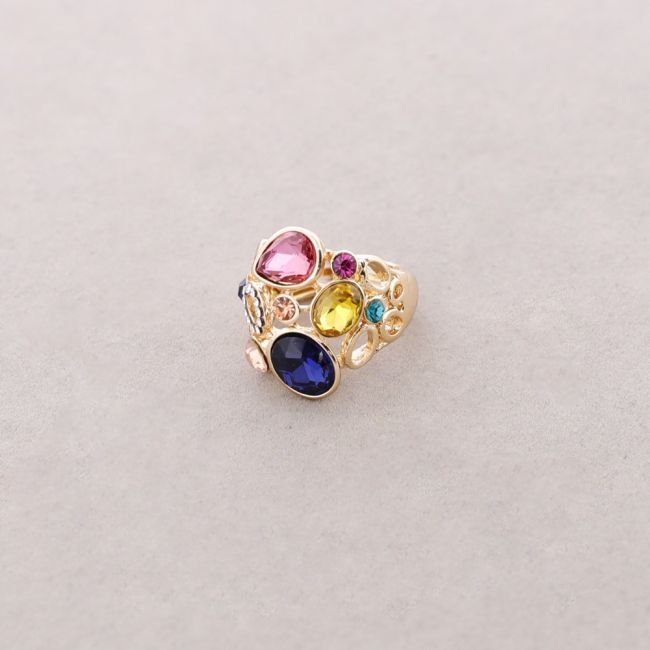 ANILLO ELÁSTICO METAL CRISTALES