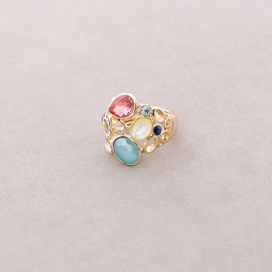 ANILLO ELÁSTICO METAL CRISTALES
