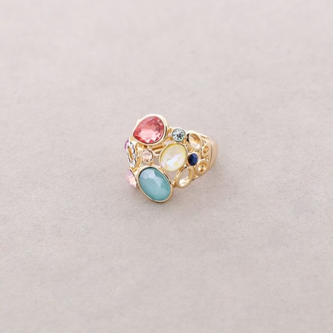 ANILLO ELÁSTICO METAL CRISTALES