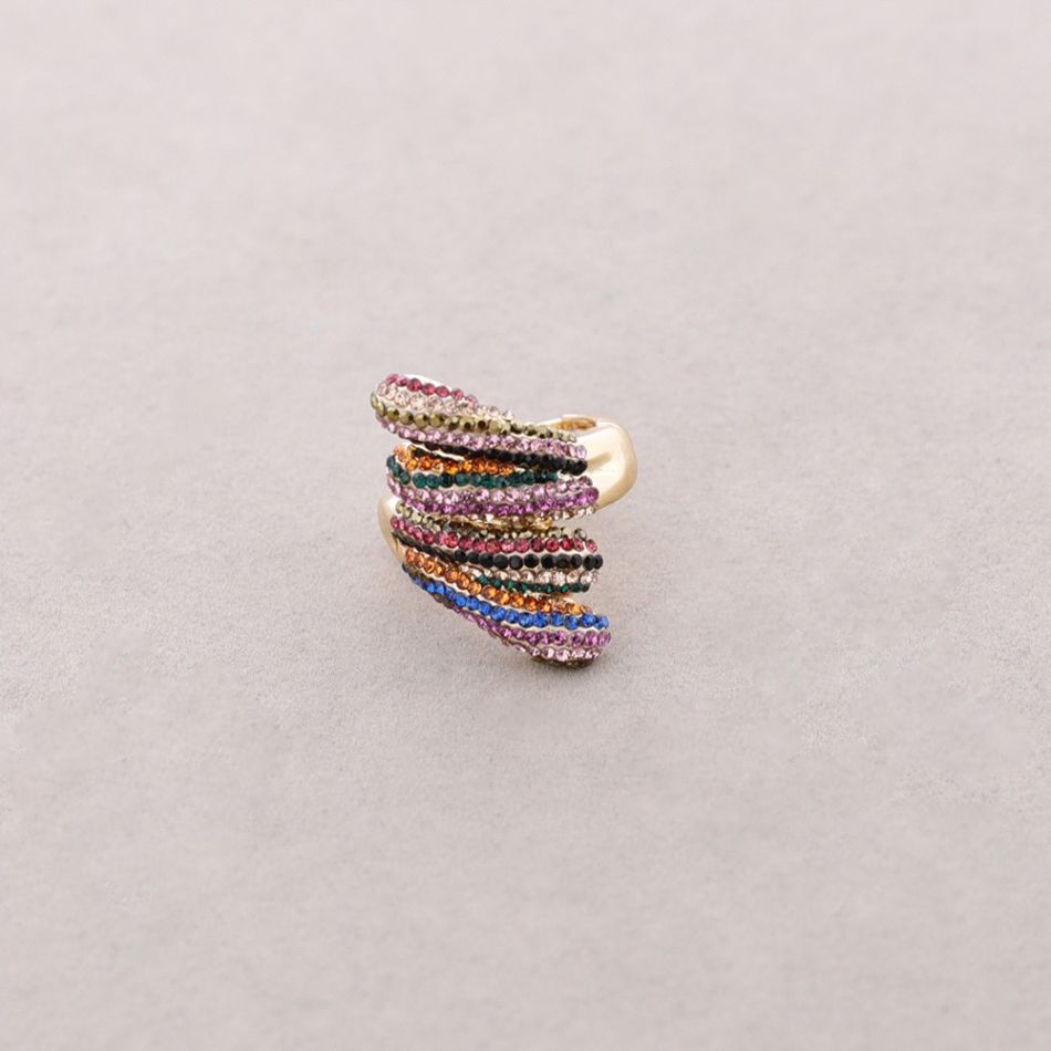ANILLO ELÁSTICO METAL CRISTALES