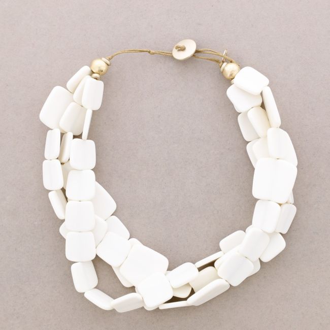3 TWISTS RESIN BEADS CHOKER