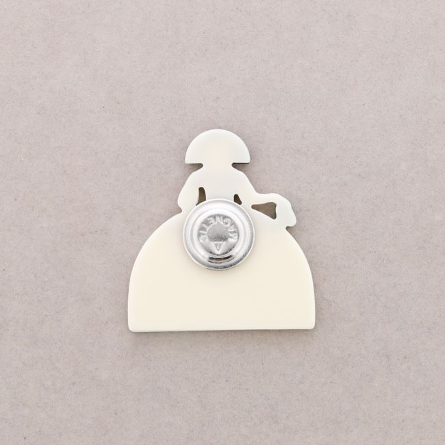BROCHE IMÁN MENINA RESINA