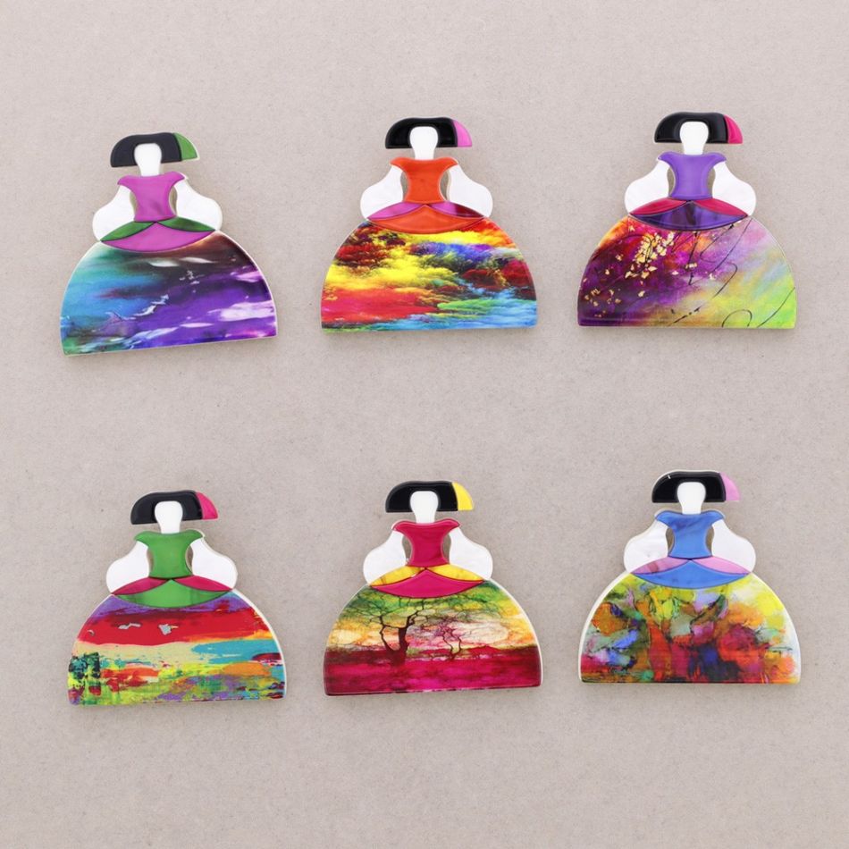 MENINA RESIN BROOCH