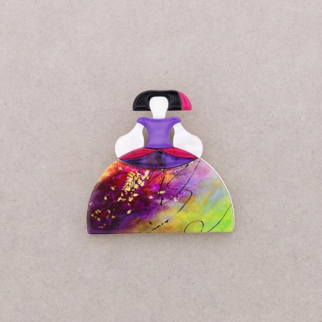 MENINA RESIN BROOCH