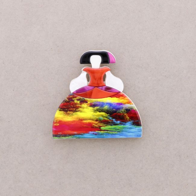 MENINA RESIN MAGNET BROOCH