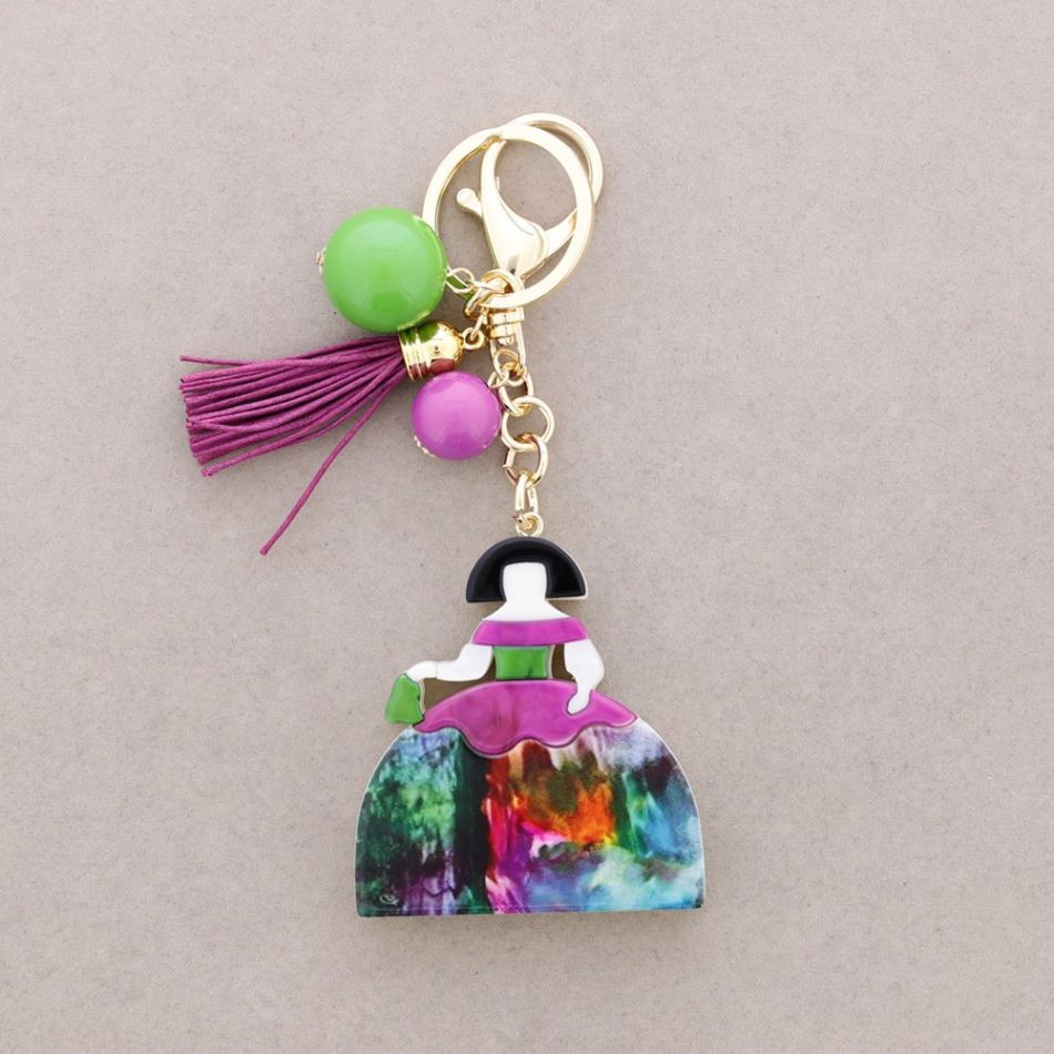 MENINA RESIN KEYCHAIN