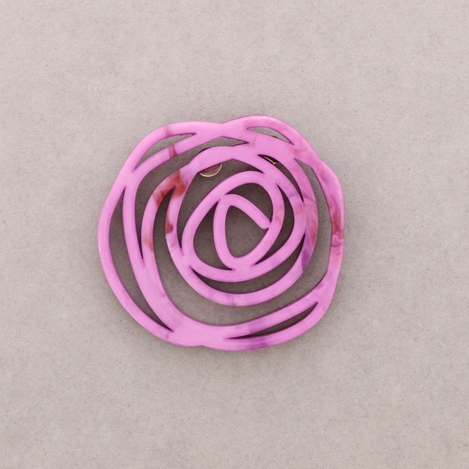 BROCHE FLOR CALADA RESINA