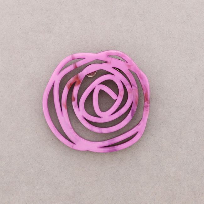 BROCHE FLOR CALADA RESINA
