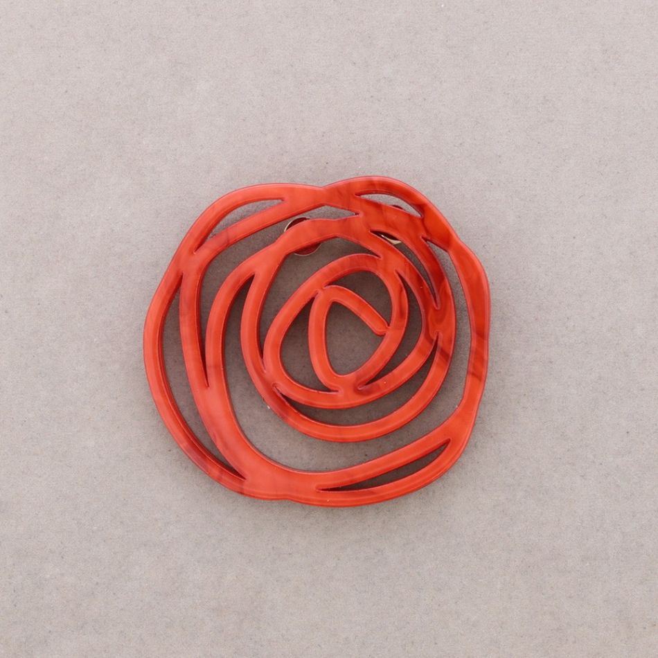 BROCHE FLOR CALADA RESINA