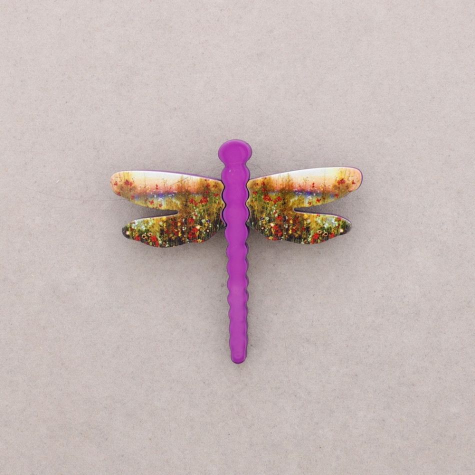 RESIN DRAGONFLY BROOCH