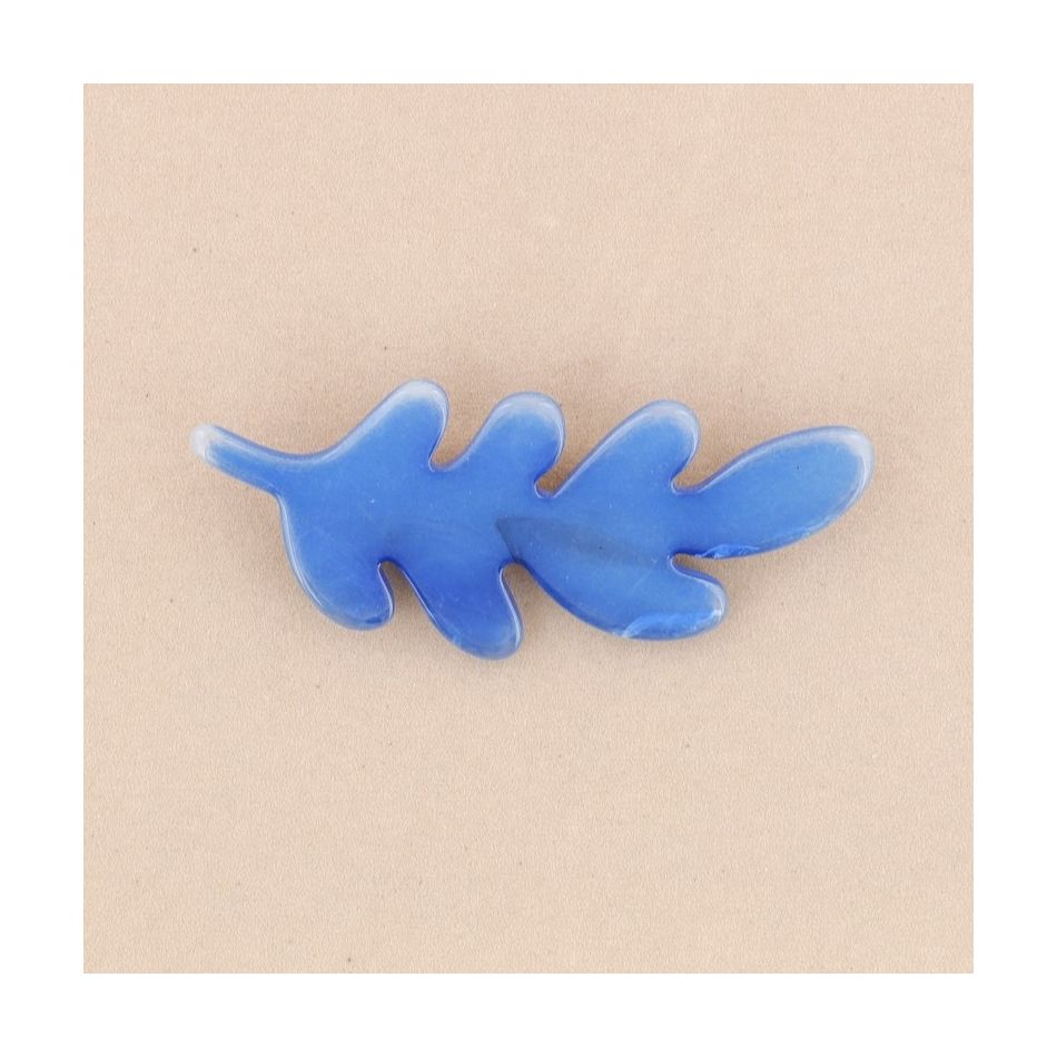 BROCHE HOJA RESINA