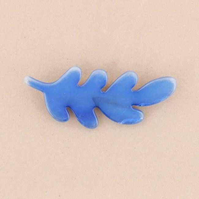 BROCHE HOJA RESINA