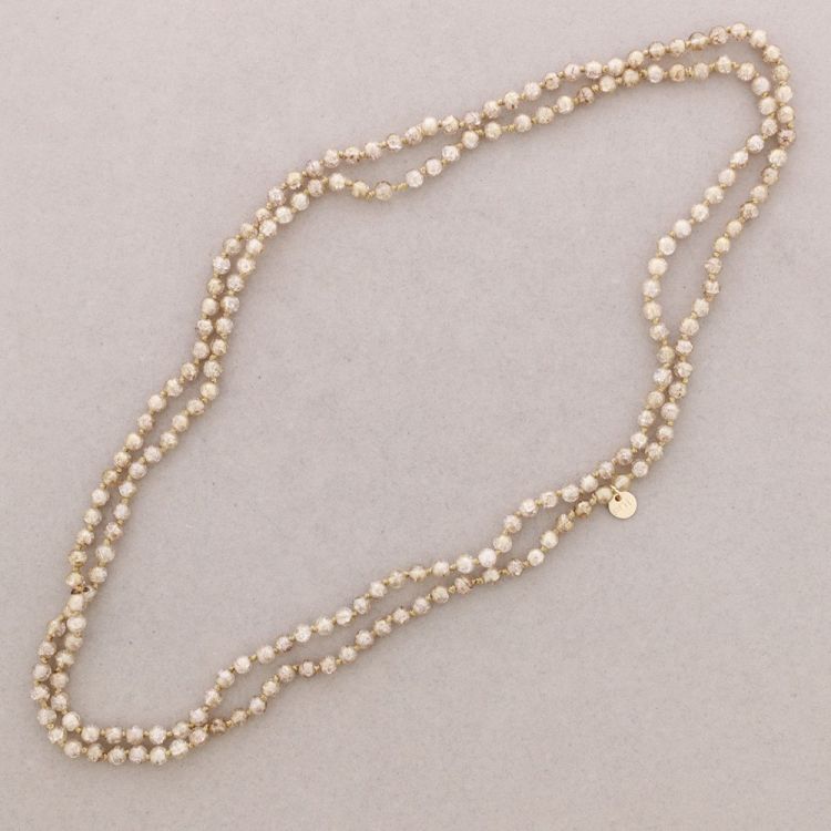 LONG NECKLACE KNOTS WITH RESIN BALLS 1.5M*6MM