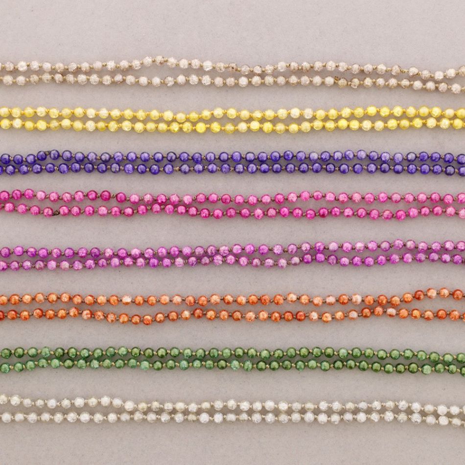 LONG NECKLACE KNOTS WITH RESIN BALLS 1.5M*6MM