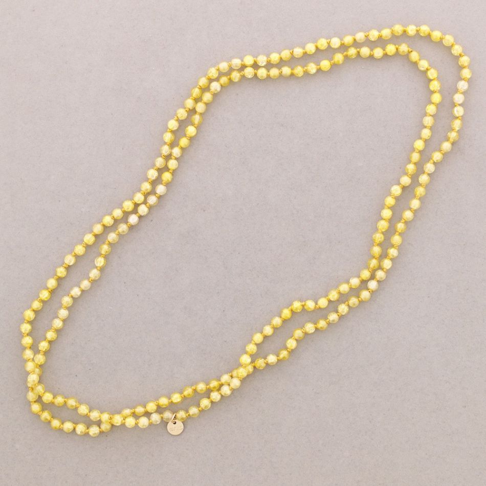 LONG NECKLACE KNOTS WITH RESIN BALLS 1.5M*6MM
