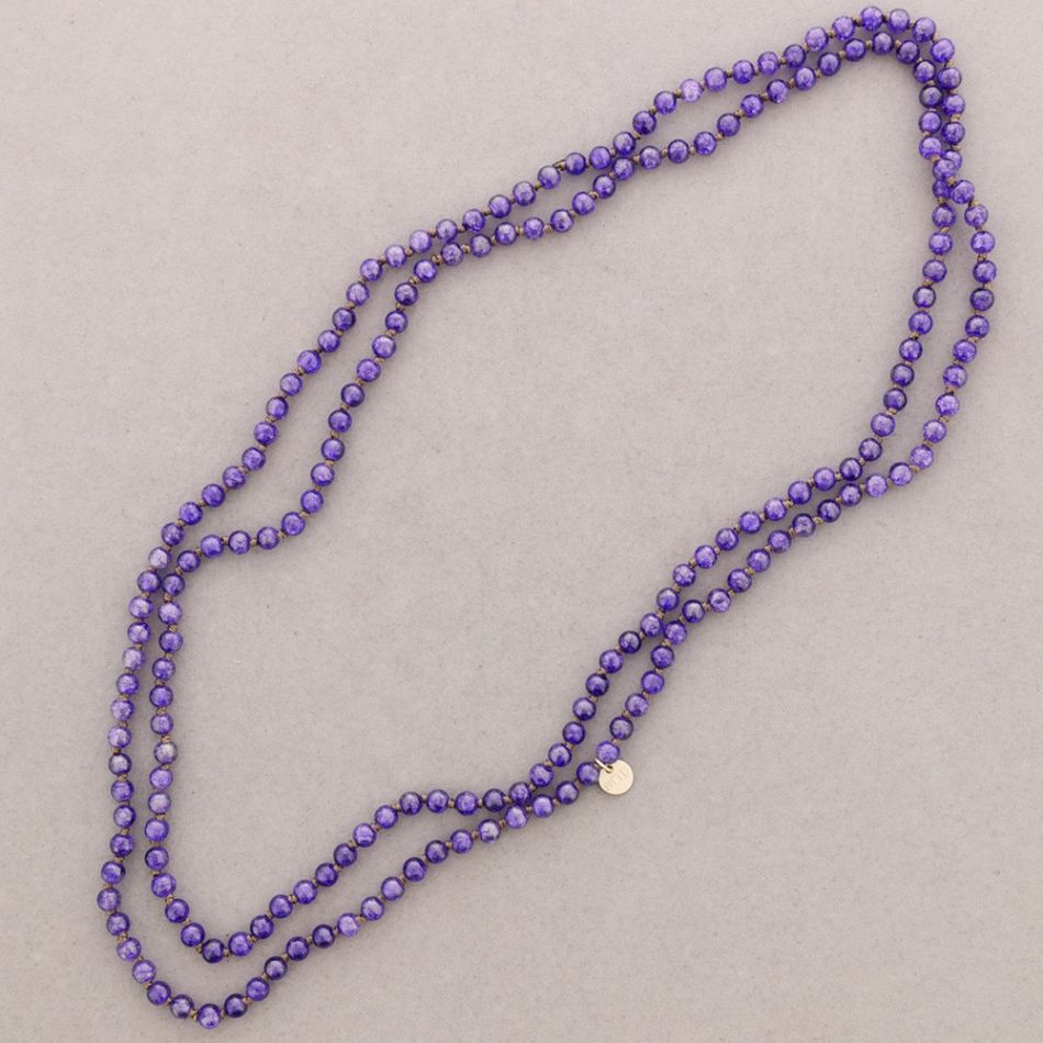 COLLAR LARGO NUDOS BOLAS RESINA 1,5M*6MM