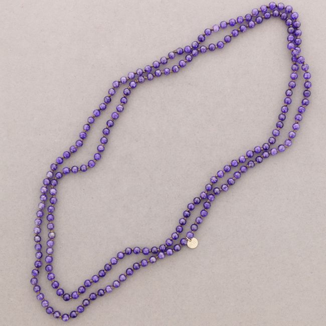 COLLAR LARGO NUDOS BOLAS RESINA 1,5M*6MM