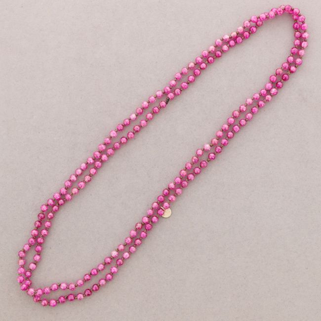 COLLAR LARGO NUDOS BOLAS RESINA 1,5M*6MM