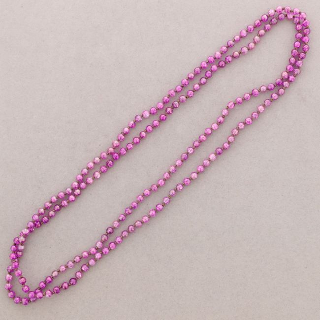 COLLAR LARGO NUDOS BOLAS RESINA 1,5M*6MM