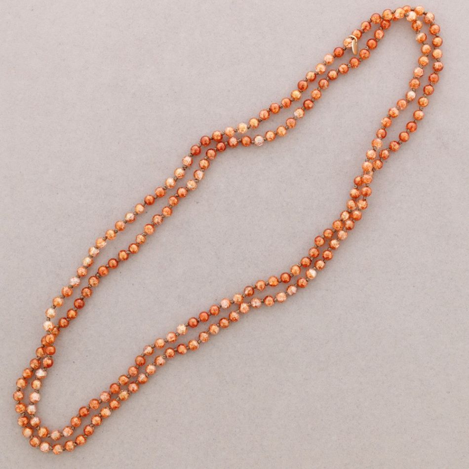 COLLAR LARGO NUDOS BOLAS RESINA 1,5M*6MM