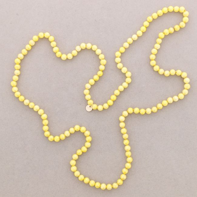 LONG NECKLACE KNOTS WITH RESIN BALLS 1.2M*8MM