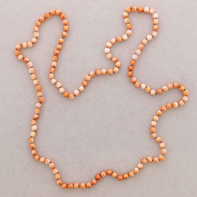 LONG NECKLACE KNOTS WITH RESIN BALLS 1.2M*8MM