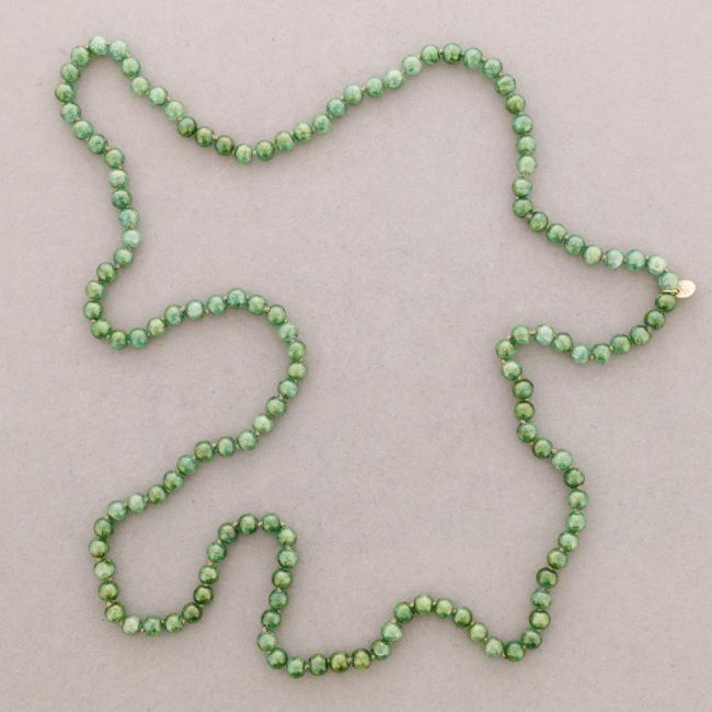 LONG NECKLACE KNOTS WITH RESIN BALLS 1.2M*8MM