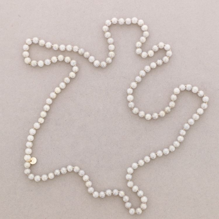 LONG NECKLACE KNOTS WITH RESIN BALLS 1.2M*8MM 2