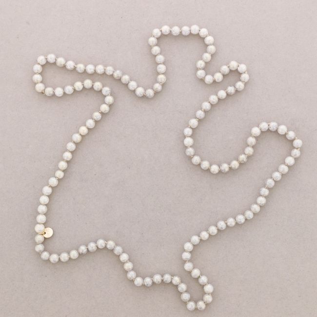 LONG NECKLACE KNOTS WITH RESIN BALLS 1.2M*8MM