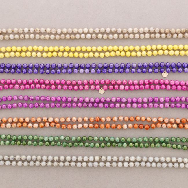 COLLAR LARGO NUDOS BOLAS RESINA 1,2M*8MM