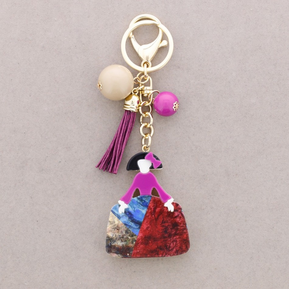 MENINA RESIN KEYCHAIN