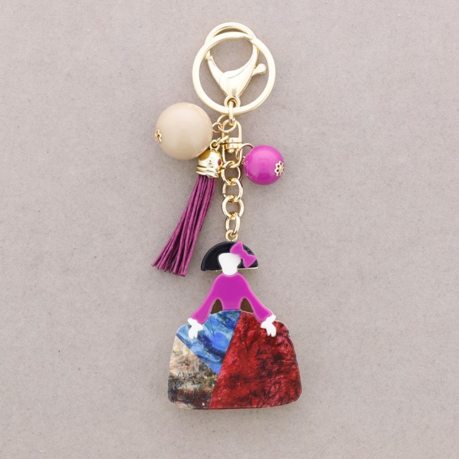 MENINA RESIN KEYCHAIN