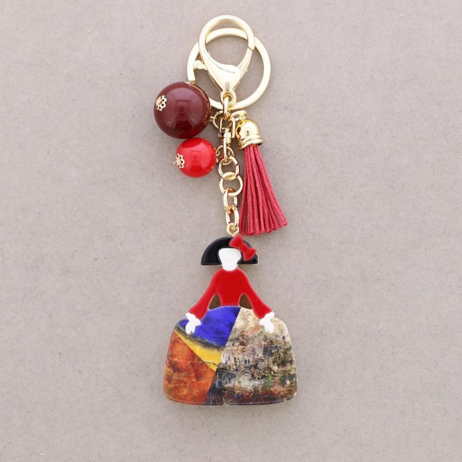 MENINA RESIN KEYCHAIN