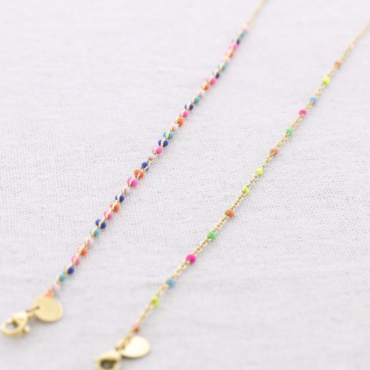 PULSERA ACERO ESMALTE 2
