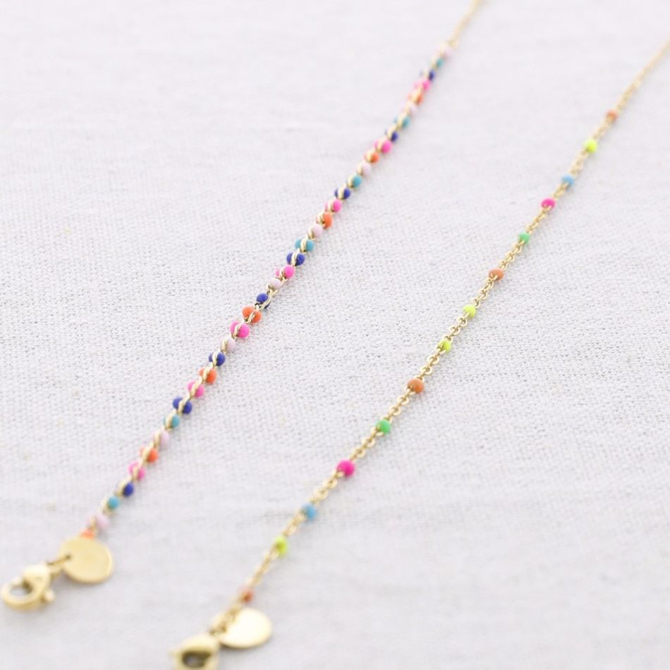 PULSERA ACERO ESMALTE
