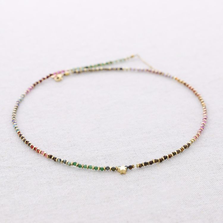 PULSERA ACERO 3 VUELTAS PIEDRAS 2