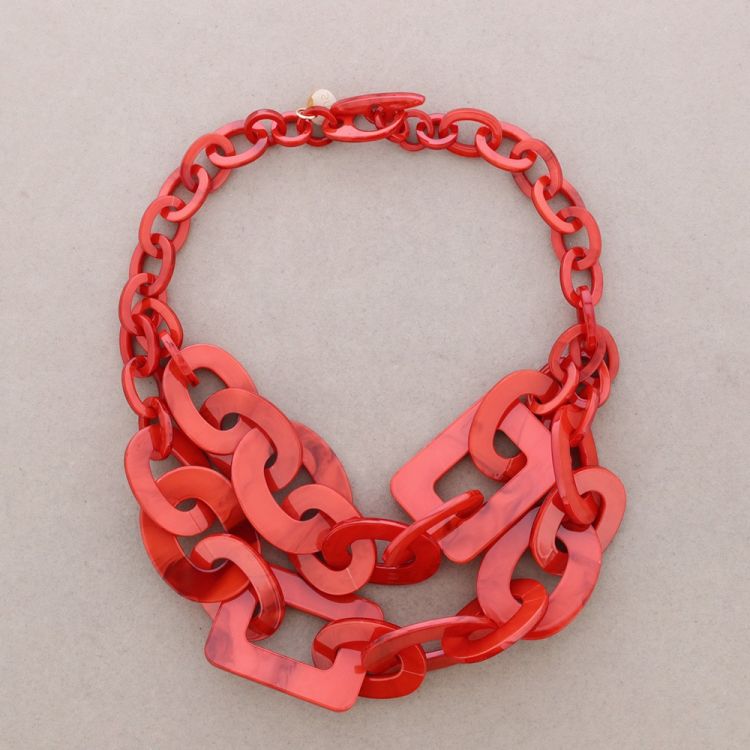 DOUBLE LINK RESIN CHOKER