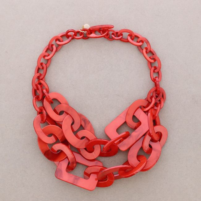 DOUBLE LINK RESIN CHOKER