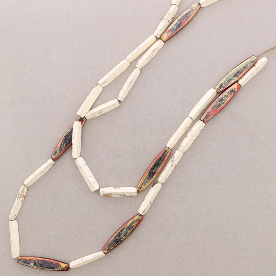 COLLAR LARGO CUENTAS MADERA