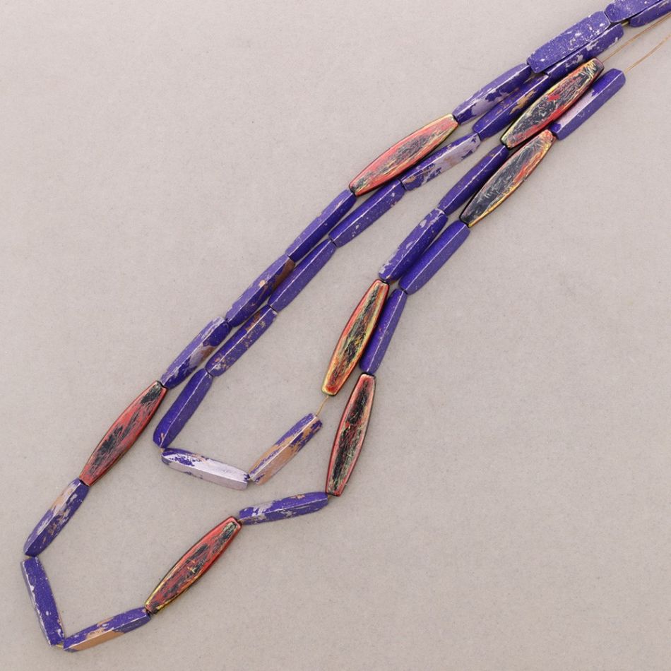 LONG WOODEN BEADS NECKLACE