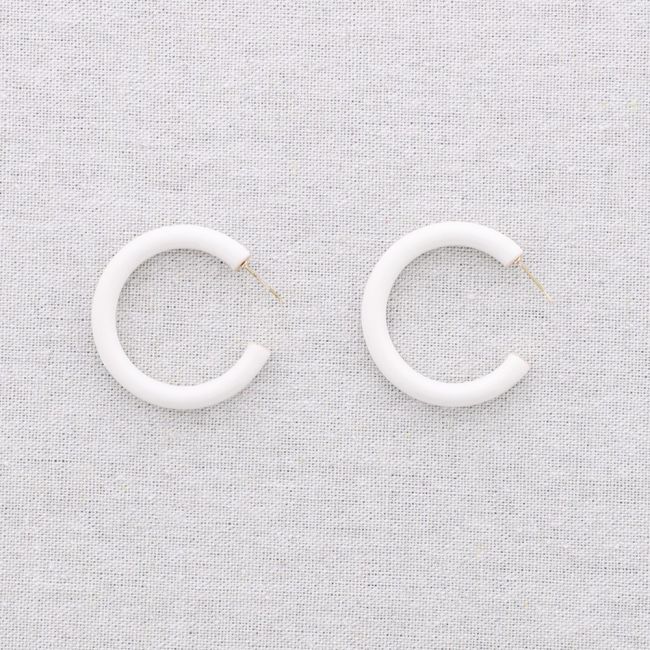 PENDIENTES ACERO ESMALTE 3CM
