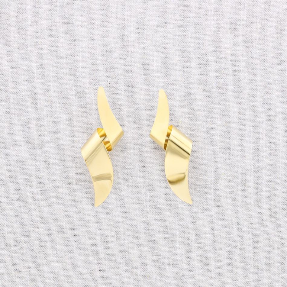 PENDIENTES ACERO ESPIRAL