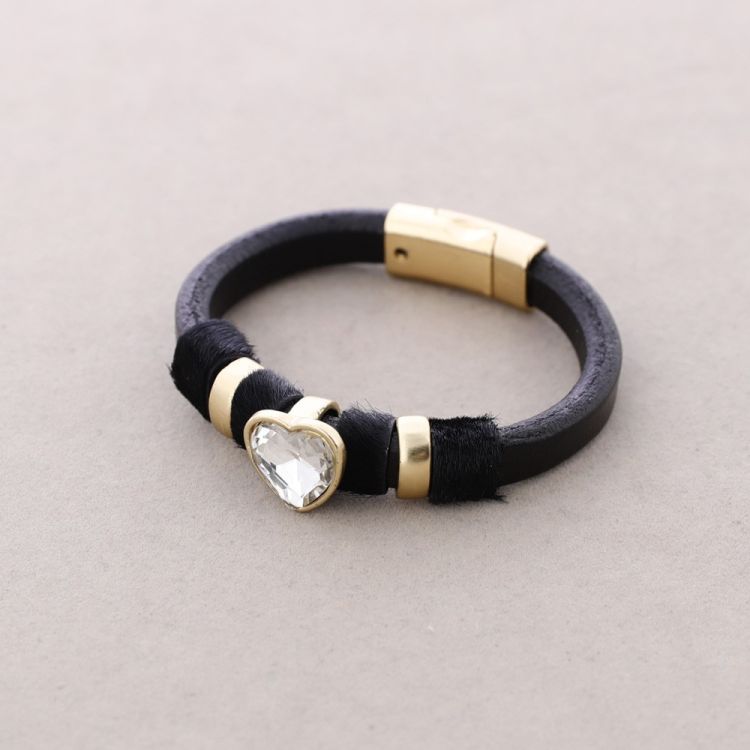 PULSERA CUERO CUENTAS 2