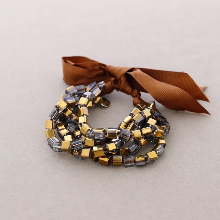 PULSERA CRISTALES CUADRADOS
