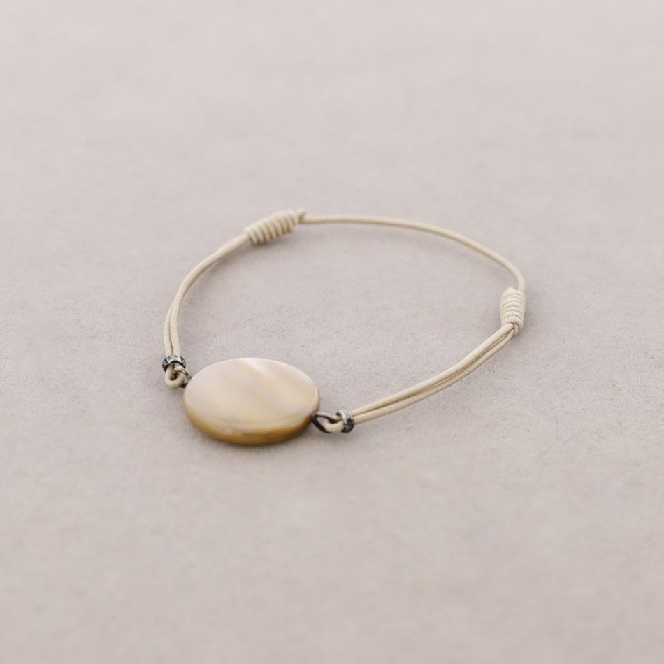 PULSERA GOMITA  NÁCAR