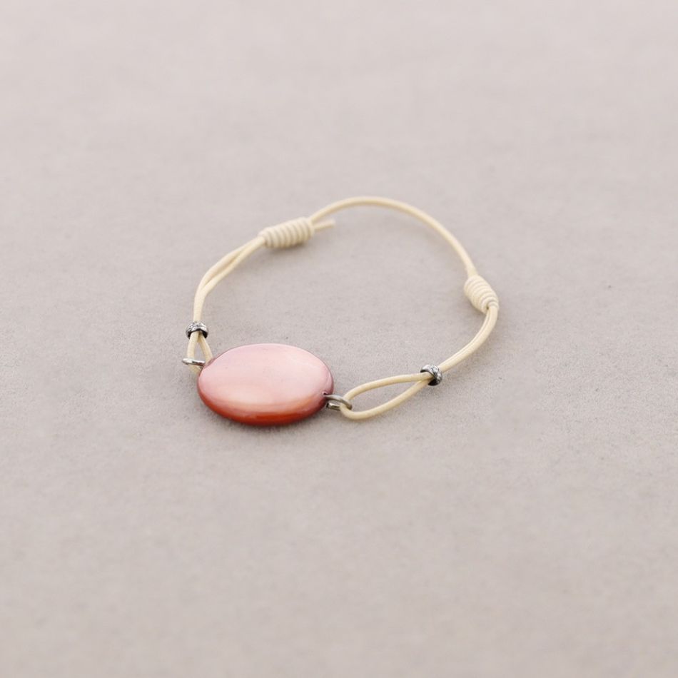 PULSERA GOMITA  NÁCAR