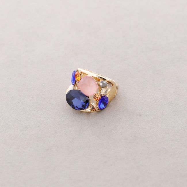 CRYSTAL METAL RING