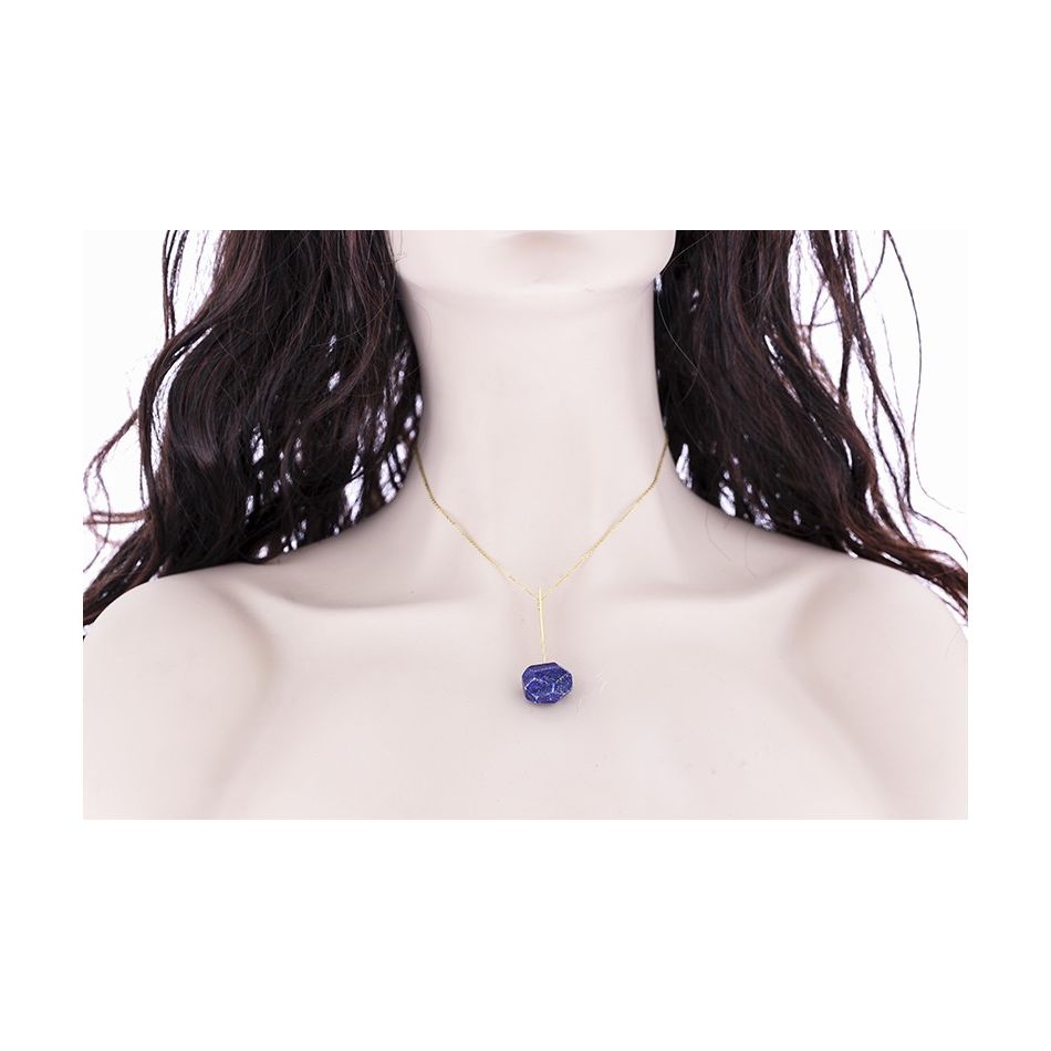 STONE BAR STEEL SHORT NECKLACE