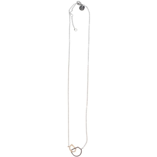 DOUBLE RING IRREGULAR STRASS STEEL CHOKER