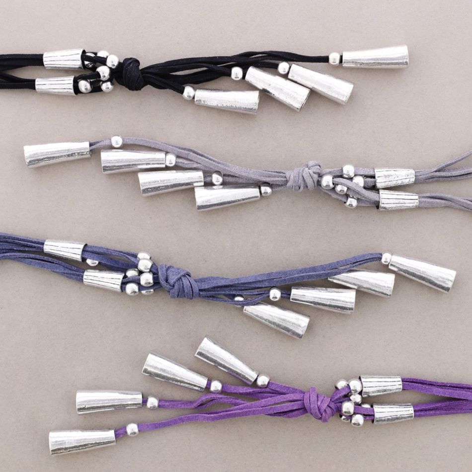 LONG NECKLACE WITH METAL BEADS